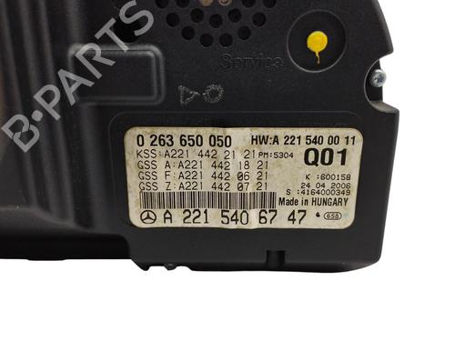 Instrument cluster MERCEDES-BENZ S-CLASS (W221, V221)  | BP13361846C47