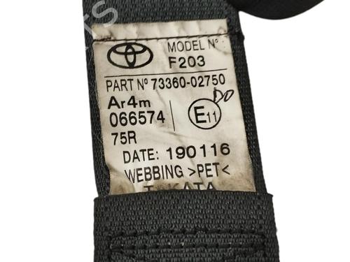 Rear right seatbelt TOYOTA AURIS Estate (_E18_) 1.8 Hybrid (ZWE186_, ZWE186R, ZWE186H) | BP17028755I28 