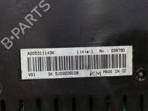 Instrument cluster SKODA ROOMSTER (5J7) 1.4 | BP9271286C47