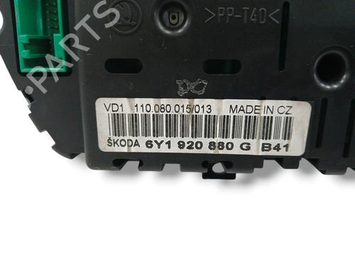 Instrument cluster SKODA FABIA I (6Y2) 1.4 | BP20087985C47 