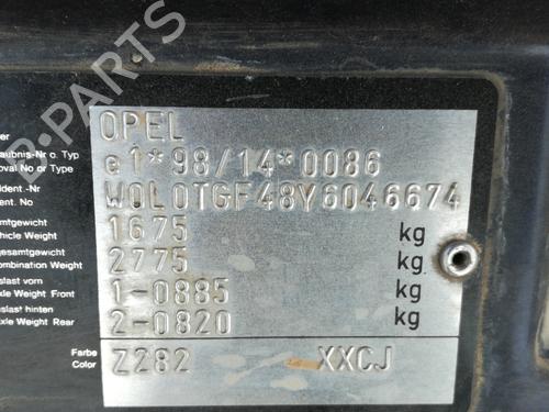 Computer motormanagement OPEL ASTRA G Hatchback (T98) 1.6 16V (F08, F48) | BP11397637M57 