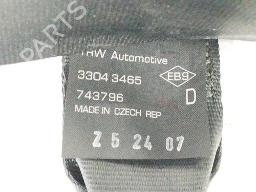 Front right seatbelt RENAULT KANGOO (KC0/1_) 1.5 dCi | BP12470433I25 