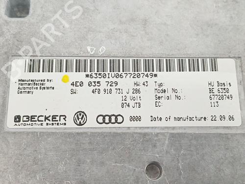Elektronisk modul AUDI A6 C6 (4F2) 3.0 TDI quattro | BP29592801M83 