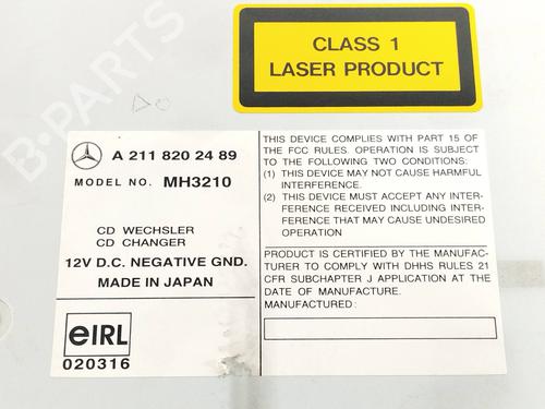 Radio MERCEDES-BENZ E-CLASS (W211) E 220 CDI (211.006) | BP10955222E6