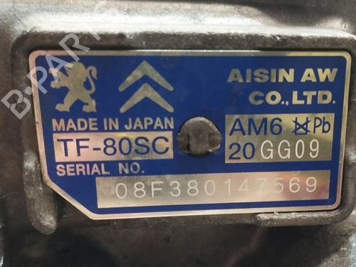 Gearbox CITROËN C5 III (RD_) 2.7 HDi (RDUHZJ) | BP31112288M3 