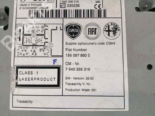 Radio ALFA ROMEO MITO (955_) 1.3 MultiJet (955AXP1A, 955AYC1A) | BP8236904E6 