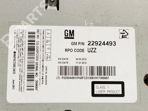 Radio OPEL INSIGNIA A (G09) 2.0 CDTI (68) | BP11851494E6