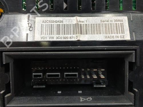 Instrument cluster VW PASSAT B6 (3C2) 1.4 TSI | BP17962006C47