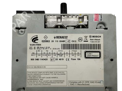 Radio RENAULT LATITUDE (L70_) | BP17244057E6