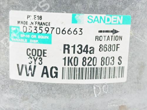 AC compressor AUDI A3 (8P1) 2.0 TDI 16V | BP31380862M34