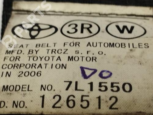 Rear right seatbelt TOYOTA COROLLA Verso (ZER_, ZZE12_, R1_)  | BP11033689I28