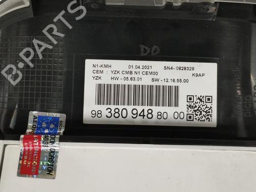 Instrument cluster PEUGEOT PARTNER Box Body/MPV (K9) 1.5 BlueHDi 100 | BP17482528C47 