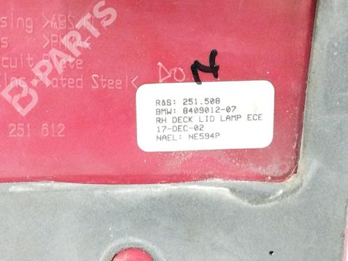 Højre baglygte bagklap BMW X5 (E53) 3.0 d | BP11516541C80 
