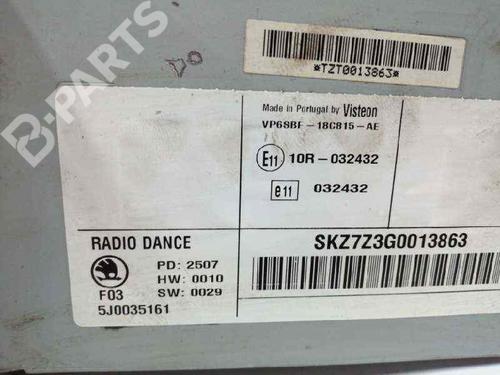 Radio SKODA ROOMSTER (5J7) 1.4 | BP9271285E6 