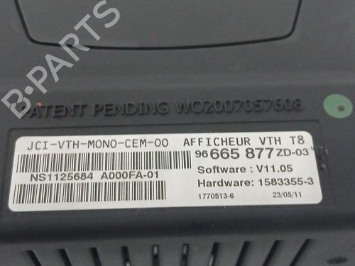 Display monitor PEUGEOT 3008 I MPV (0U_) 1.6 THP | BP29586455C48 