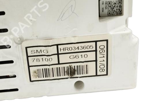 Instrument cluster HONDA CIVIC VIII Hatchback (FN, FK)  | BP16500699C47 