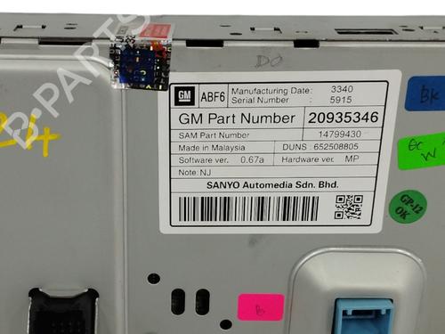 Display monitor OPEL INSIGNIA A (G09) 2.0 CDTI (68) | BP15846233C48