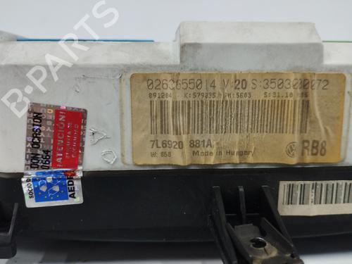 Instrument cluster VW TOUAREG (7LA, 7L6, 7L7) 2.5 R5 TDI | BP11860391C47 