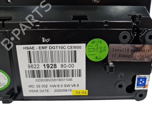 Display monitor PEUGEOT 5008 II (MC_, MJ_, MR_, M4_) 1.5 BlueHDi 130 (MCYHZJ, MCYHZR, MCYHZX) | BP10637126C48