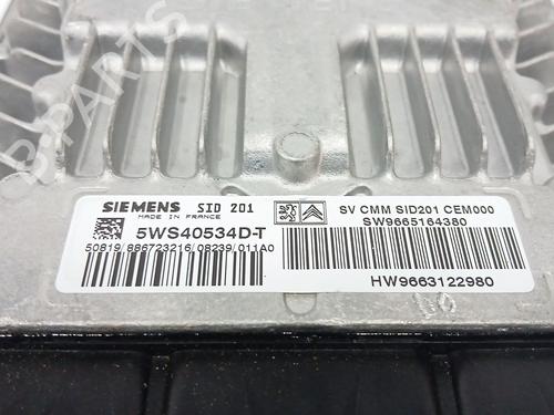 Engine control unit (ECU) CITROËN C5 III (RD_) 2.7 HDi (RDUHZJ) | BP29725149M57 
