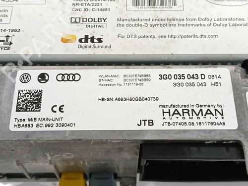Module électronique VW PASSAT B8 (3G2, CB2) 1.4 TSI | BP26567388M83 