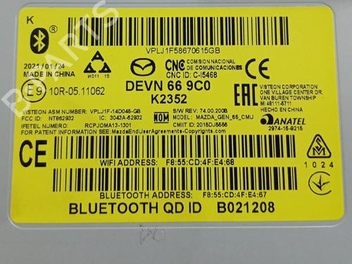 Electronic module MAZDA CX-3 (DK)  | BP23958911M83 