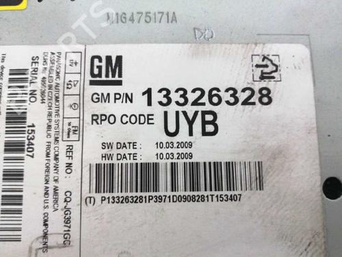 Radio OPEL INSIGNIA A (G09) 2.0 CDTI (68) | BP9522099E6 