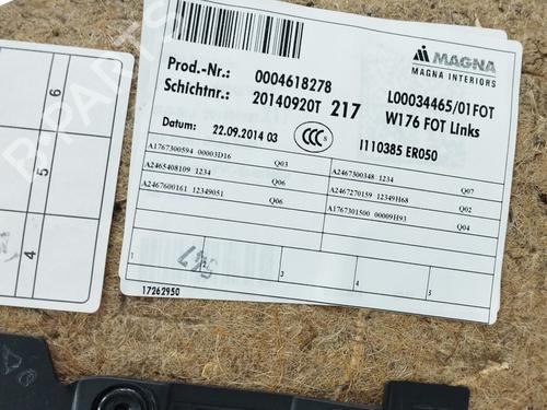 Rear left panel MERCEDES-BENZ A-CLASS (W176) A 180 CDI / d (176.012) | BP16376765C60 