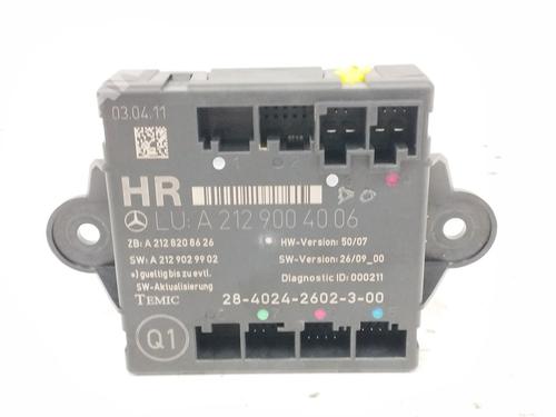 Elektronisk modul MERCEDES-BENZ E-CLASS (W212) E 300 Hybrid / BlueTEC Hybrid (212.098) (204 hp) 11744853