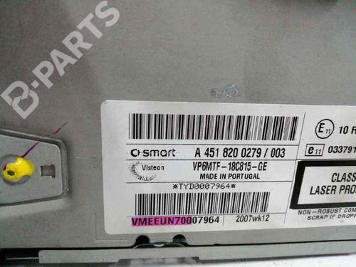Radio SMART FORTWO Coupe (451)  | BP8623978E6 