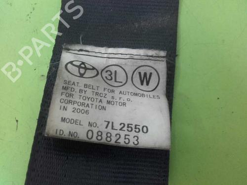 Rear left seatbelt TOYOTA COROLLA (_E12_) 2.0 D-4D (CDE120_, CDE120R) | BP6626619I29 