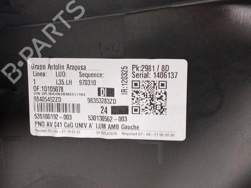 Front left panel CITROËN C4 III (BA_, BB_, BC_) 1.2 PureTech 130 (BAHNSA, BAHNSB) | BP12442435C58 