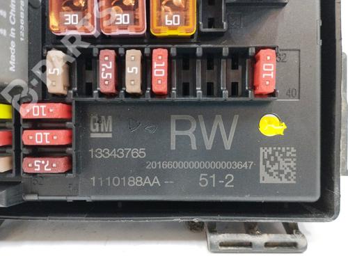 Fuse box OPEL ASTRA J (P10) 1.7 CDTI (68) | BP10713696E1 