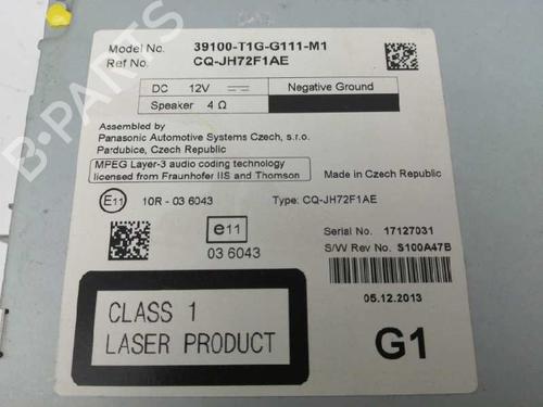 Radio HONDA CR-V IV (RM_)  | BP7871720E6 