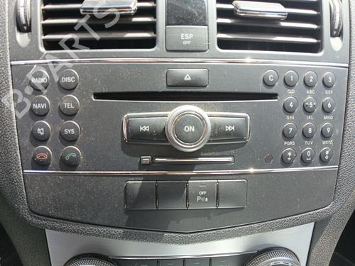 Used Radio Radio MERCEDES-BENZ C-CLASS (W204) C 200 CDI (204.007, 204.006) (136 hp) 34612412 34612412