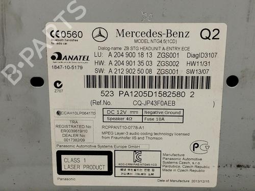 Radio MERCEDES-BENZ C-CLASS (W204) C 220 CDI (204.008) | BP11541842E6 