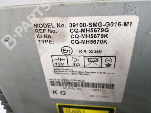 Bilradio HONDA CIVIC VIII Hatchback (FN, FK) 1.8 (FN1, FK2) | BP6464623E6