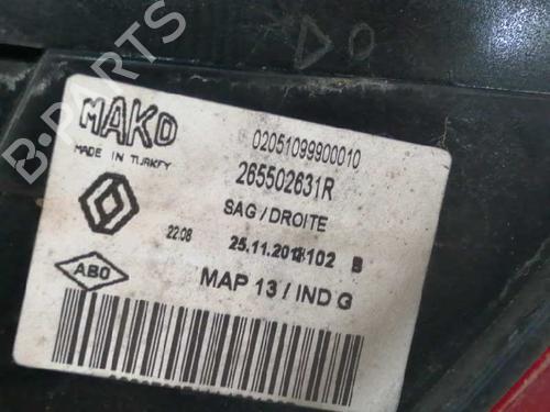 Right taillight RENAULT CLIO IV (BH_) 1.5 dCi 75 | BP9704684C35 