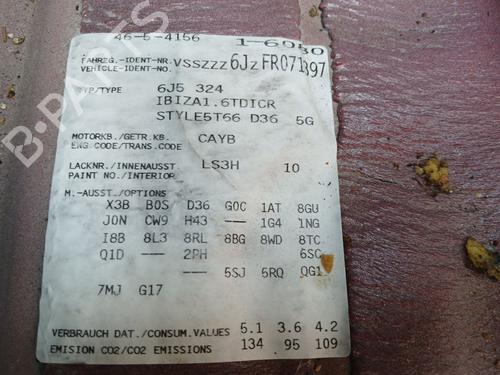 Engine SEAT IBIZA IV ST (6J8, 6P8) 1.6 TDI | BP38649827M1 - Image 9