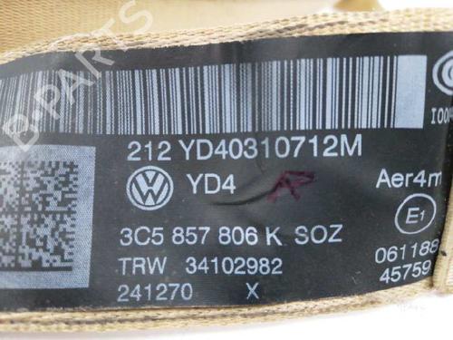 Rear right seatbelt VW PASSAT B7 (362) 2.0 TDI | BP8925921I28 