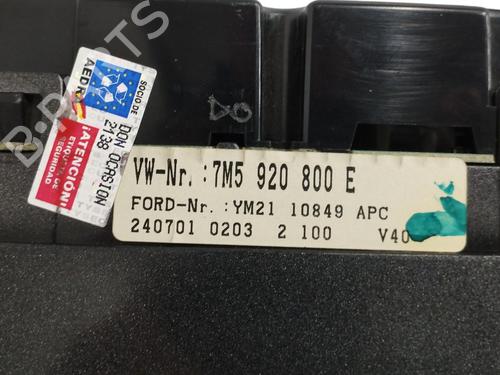 Instrument cluster FORD GALAXY I (WGR) 1.9 TDI | BP16293607C47 