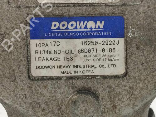 AC compressor HYUNDAI TUCSON (JM) 2.0 CRDi All-wheel Drive | BP10629896M34 
