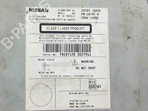Bilradio NISSAN QASHQAI / QASHQAI +2 I (J10, NJ10, JJ10E)  | BP27697703E6 