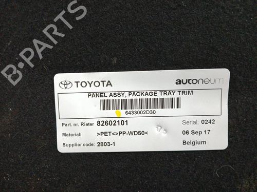 Rear parcel shelf TOYOTA AURIS (_E18_) 1.2 (NRE185_, NRE185R) | BP29555801C85 