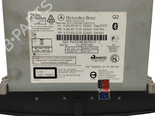 Radio MERCEDES-BENZ A-CLASS (W176) A 180 CDI / d (176.012) | BP16360362E6