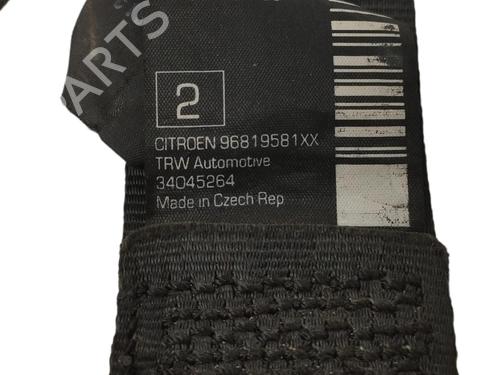Rear left seatbelt CITROËN C3 II (SC_)  | BP17132158I29 