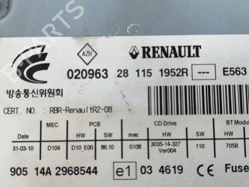 Radio RENAULT KOLEOS I (HY_)  | BP10515627E6 