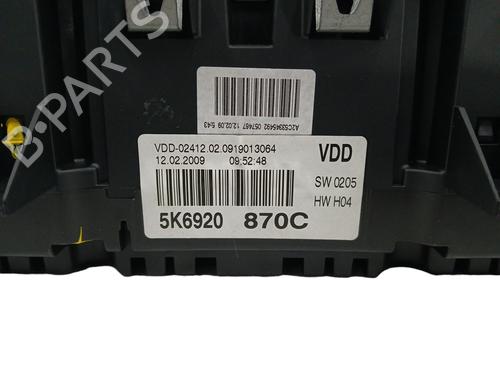 Instrument cluster VW GOLF VI (5K1) 2.0 TDI | BP17641257C47 