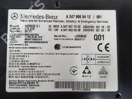 Electronic module MERCEDES-BENZ CLA (C118) CLA 250 e (118.386) | BP34280349M83  - Image 5
