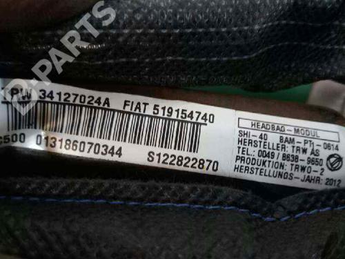 Right curtain airbag FORD FUSION (JU_) 1.6 TDCi | BP2530835C12 